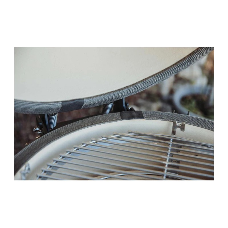 Barbecue Kamado Monolith One.55 (carrello e ripiani inclusi) chiusura