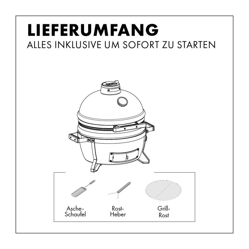 Barbecue Kamado Monolith Icon disegno tecnico 1