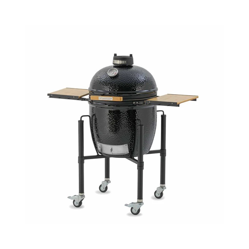 Barbecue Kamado Monolith One.55 (carrello e ripiani inclusi) laterale