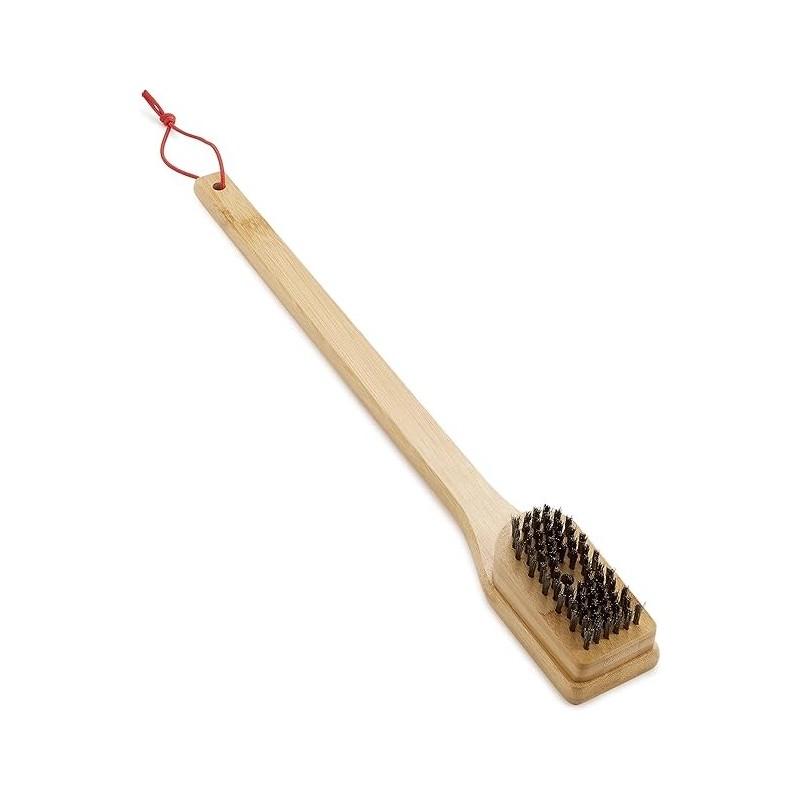 Weber spazzola per barbecue con manico in bamboo 46 cm