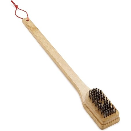Weber spazzola per barbecue con manico in bamboo 46 cm