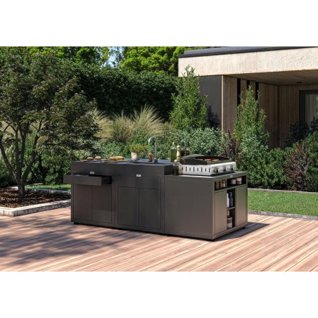 Le Marquier Piastra liscia AMALIA PRO Gas 375 Inox