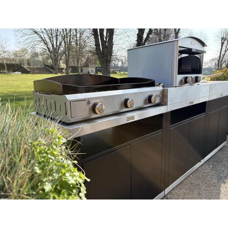 Le Marquier Piastra liscia AMALIA PRO Gas 375 Inox