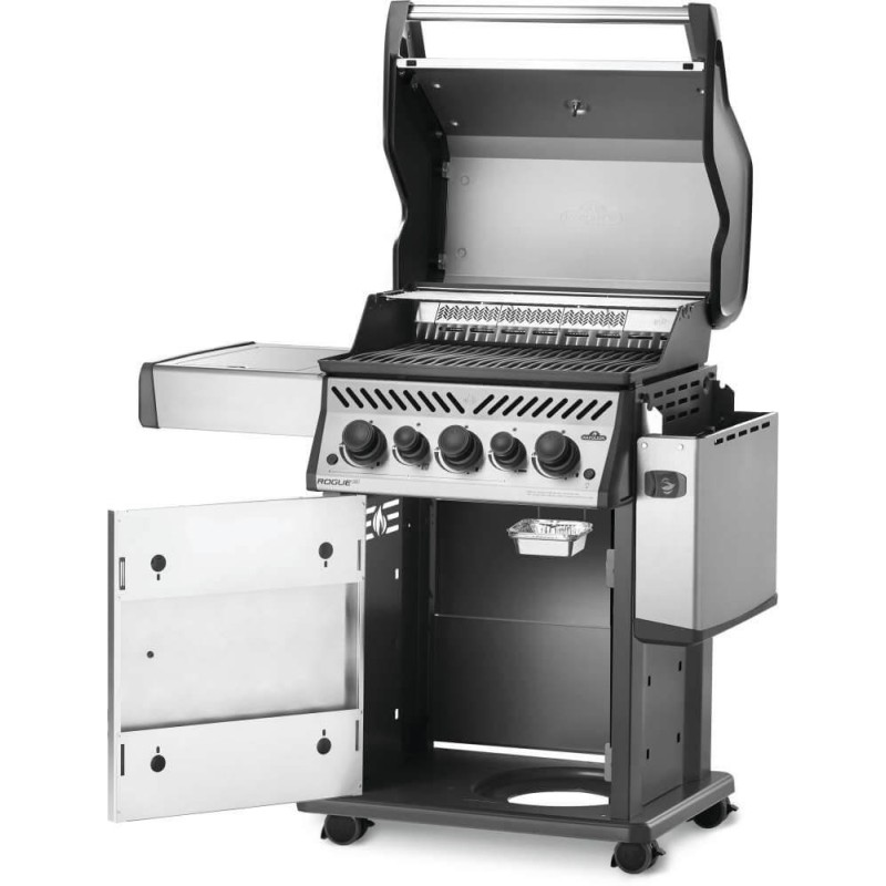 Barbecue Napoleon Rogue SE 425 RSIB laterale aperto