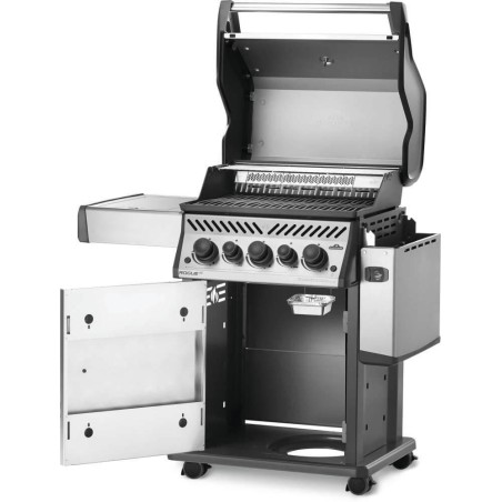 Barbecue Napoleon Rogue SE 425 RSIB laterale aperto