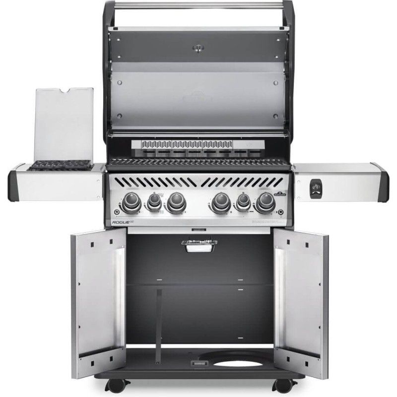 Barbecue Napoleon Rogue RSE 525 RSIB frontale aperto