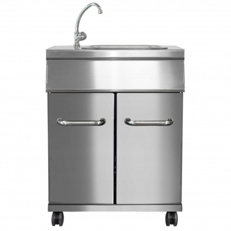 MOBILE LIMOUSINE INOX CON LAVELLO E MISCELATORE