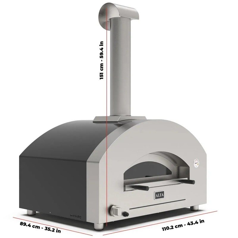 ALFA FUTURO FORNO 4 PIZZE - A GAS