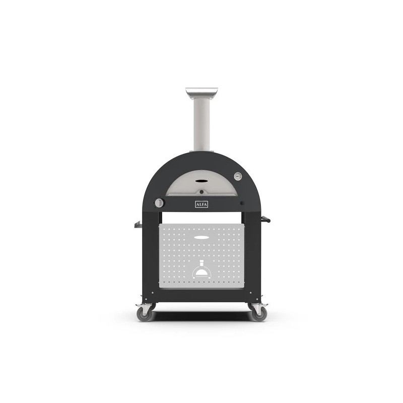 BASE FORNO ALFA 2 PIZZE - CLASSICO/MODERNO BLACK