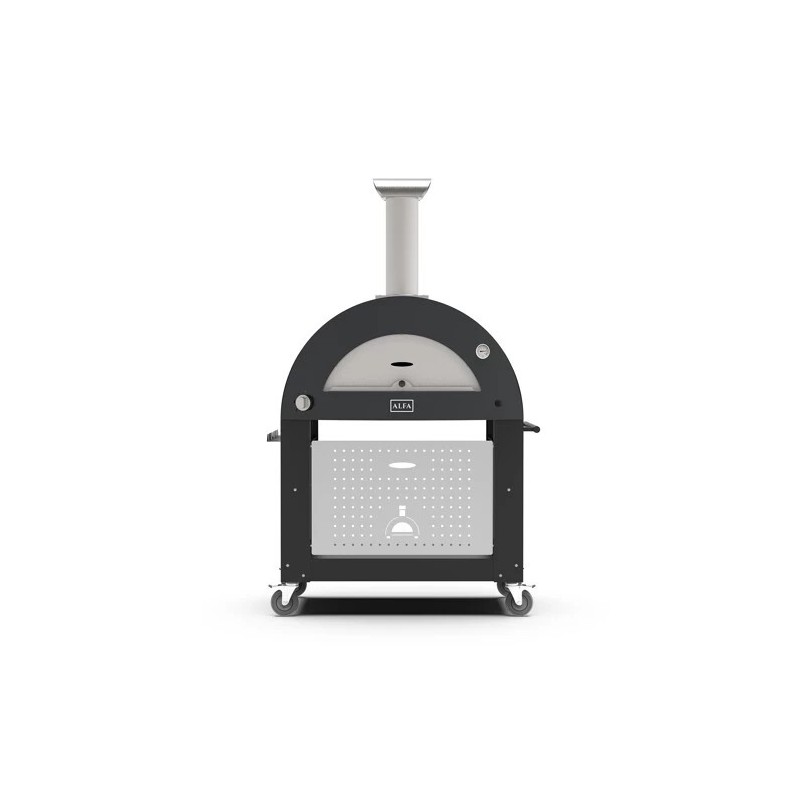 BASE FORNO ALFA 3 PIZZE - MODERNO BLACK