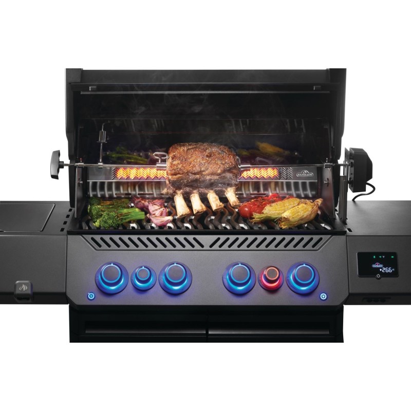 Barbecue Napoleon Phantom Prestige 500 Connected acceso